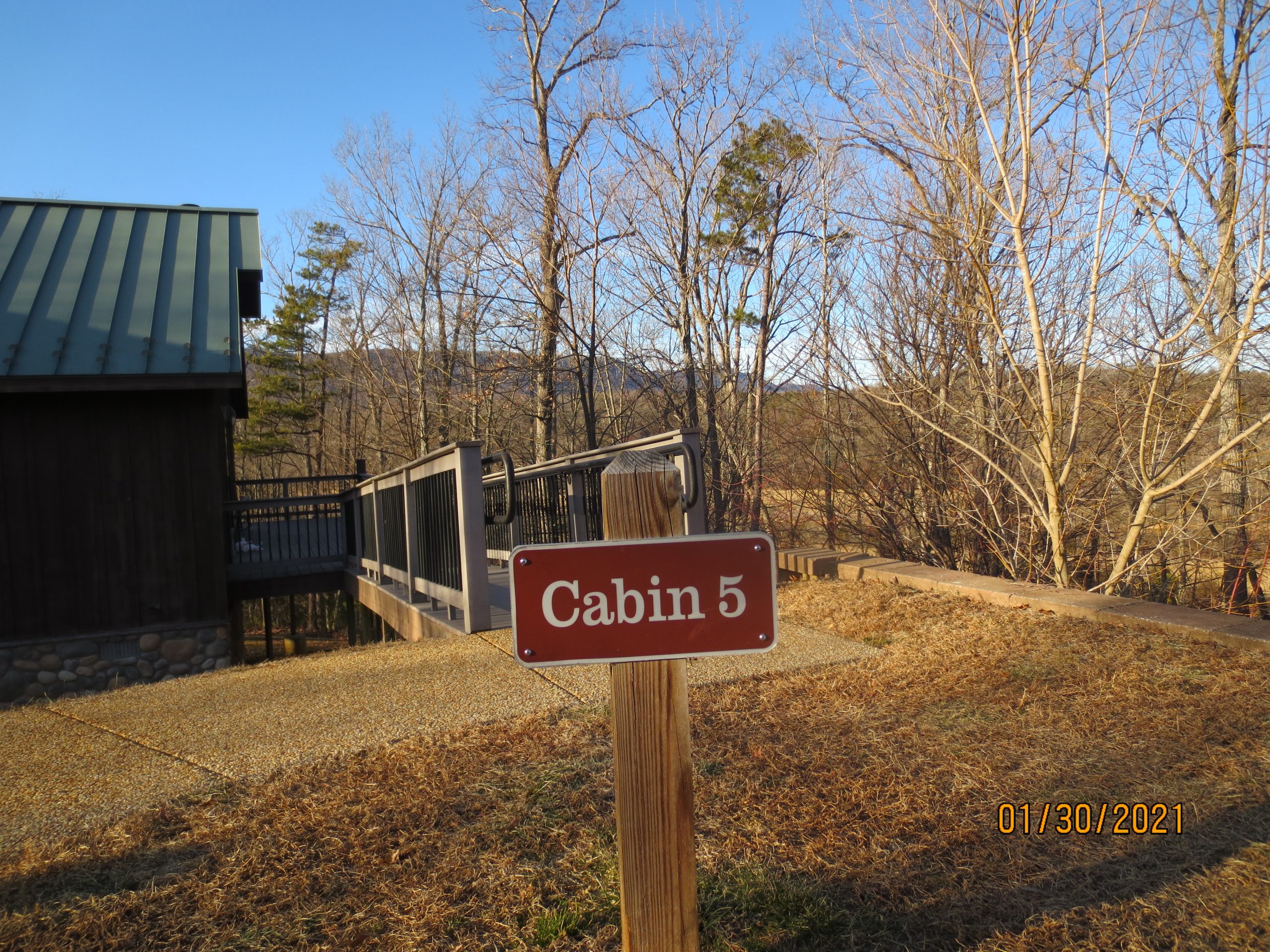 Cabin at Shenandoah River State park where we had winter field day