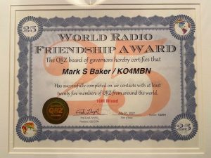 QRZ Award - World Radio Friendship