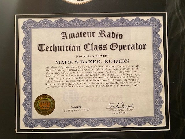 QRZ Award - Technician class operator