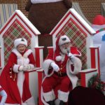 Santa & Mrs. Claus holding court