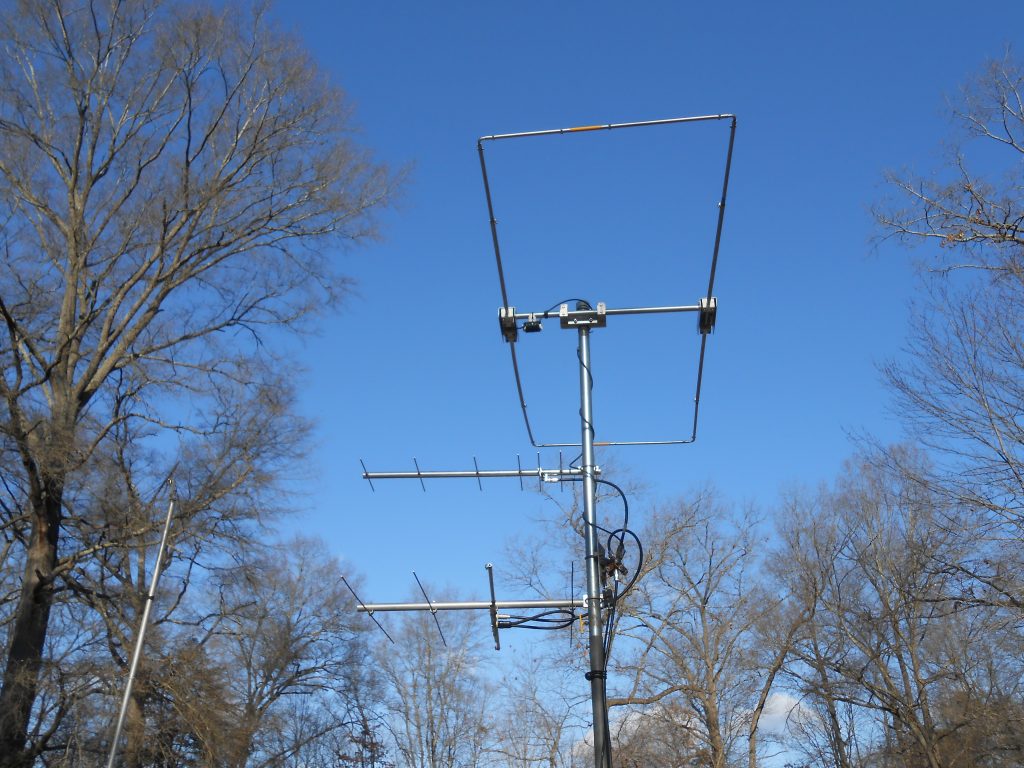 Part of Gil's KM4OZH's mobile VHF antenna farm