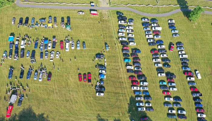Drone view 2023 Tailgate Party