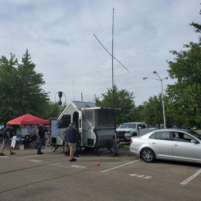 Parking at hamvention - lots of antennas