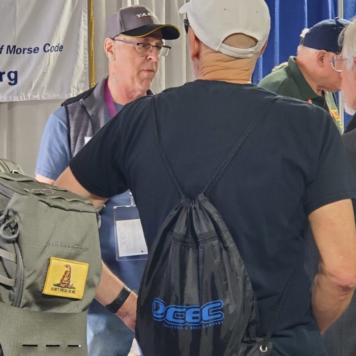 Jeff K9VEG manning the CW ops booth