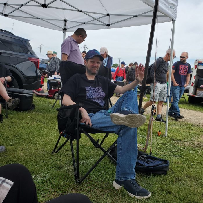 Jay NQ4T at his tailgate spot