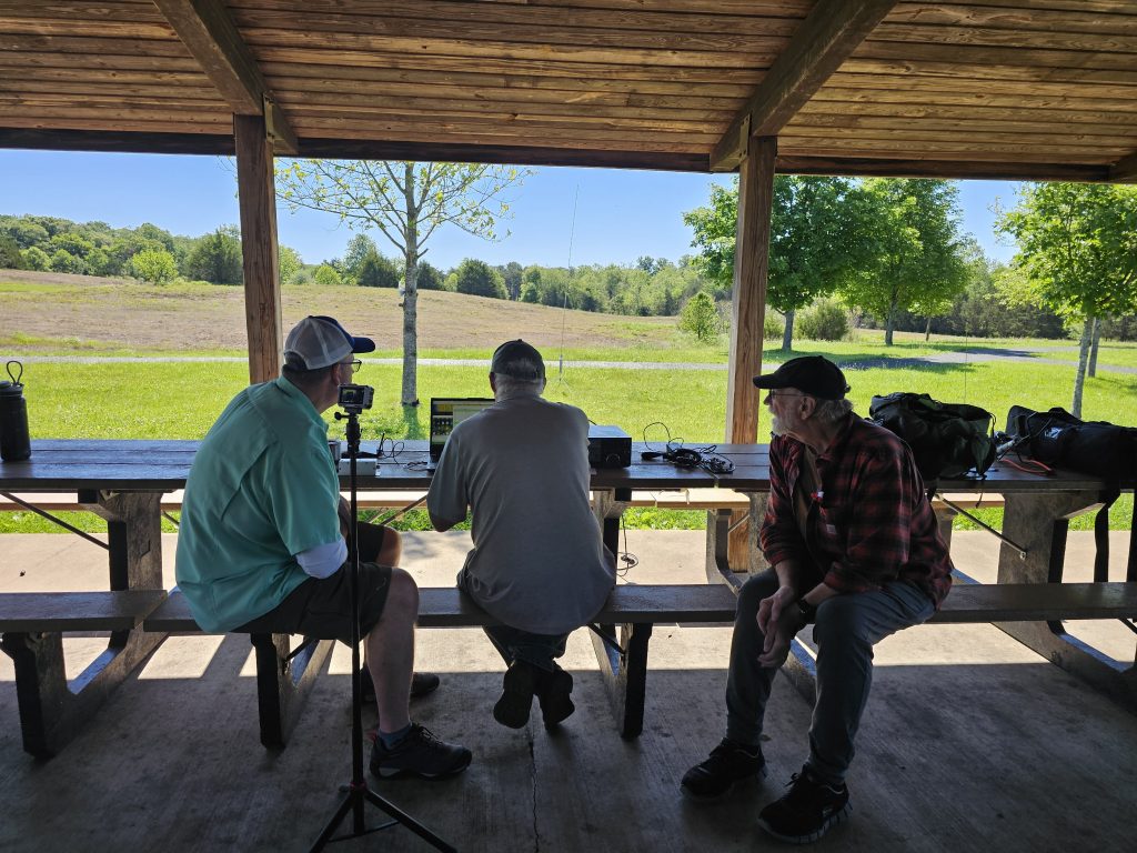 Rob KR4EEV, John KG4NXT and Bruce KN4GDX operating digital